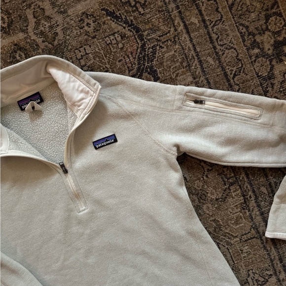PATAGONIA Better Sweater Quarter Zip Fleece Pullover
Medium Cream - Picture 7 of 11